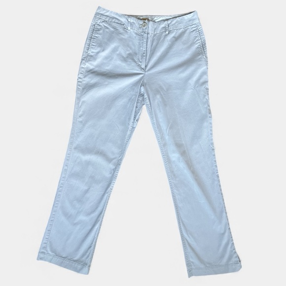 Talbots Gray/Off-White Cotton Chinos - Picture 3 of 10
